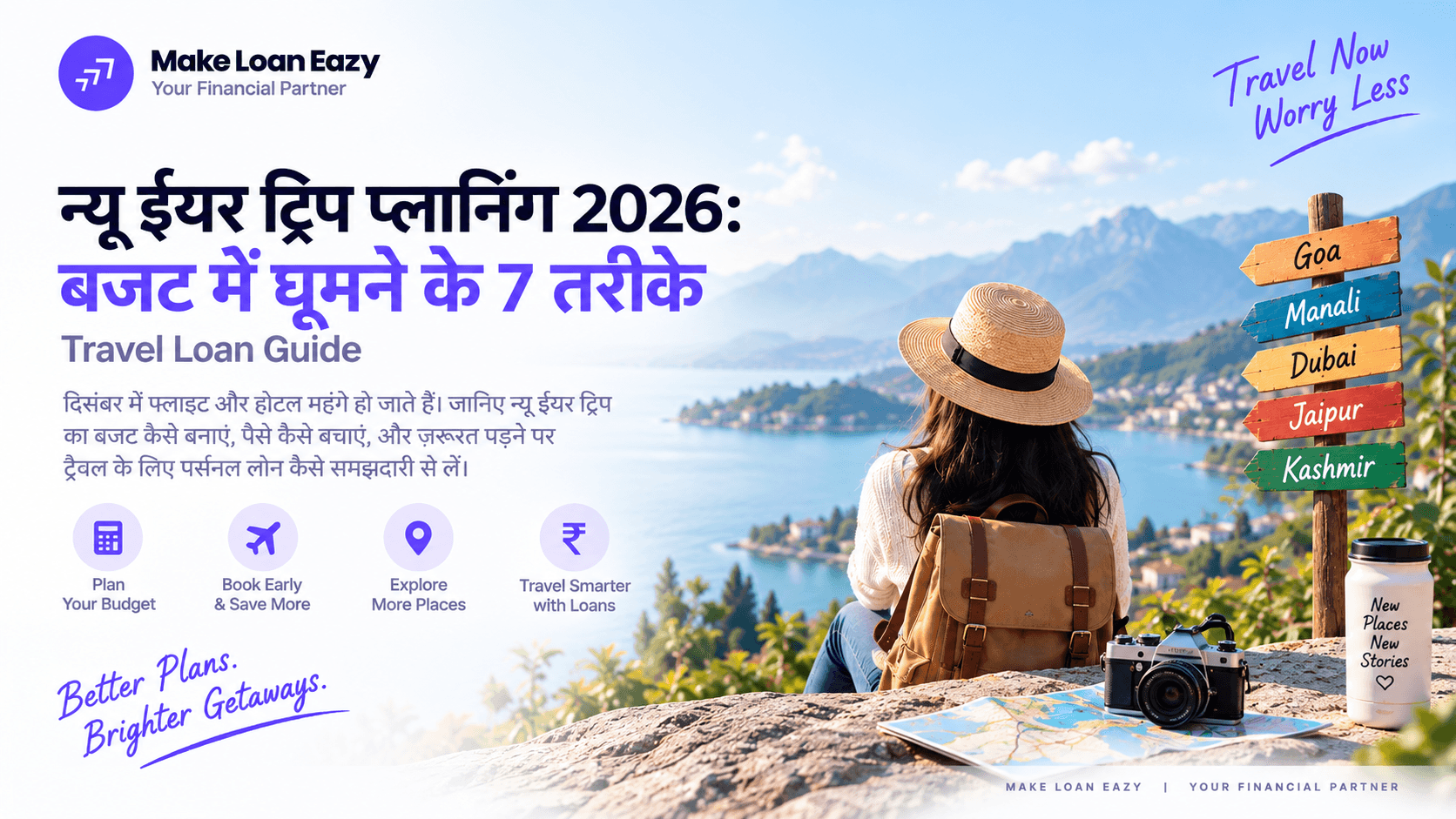 न्यू ईयर ट्रिप प्लानिंग 2026: बजट में घूमने के 7 तरीके | Travel Loan Guide