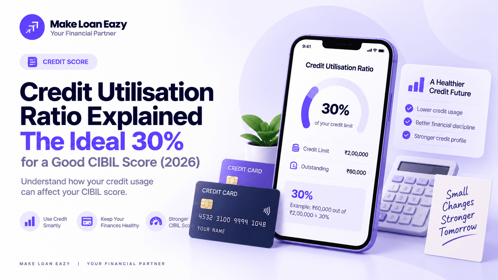 Credit Utilisation Ratio Explained: The Ideal Percentage for a Good CIBIL Score (2026)